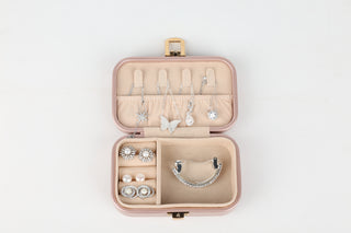 Blush Luxe Travel Jewelry Case